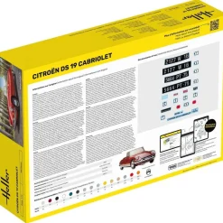 Maquette Voiture : STARTER KIT - Citroen DS 19 Cabriolet - Heller