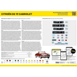 Maquette Voiture : STARTER KIT - Citroen DS 19 Cabriolet - Heller