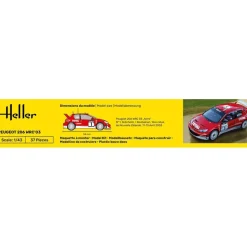 Maquette voiture : Starter Kit : Peugeot 206 WRC'03 - Heller