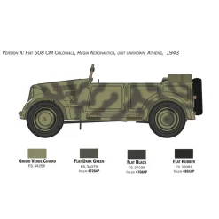 Maquette Voiture Militaire : Fiat 508 CM Coloniale - Italeri