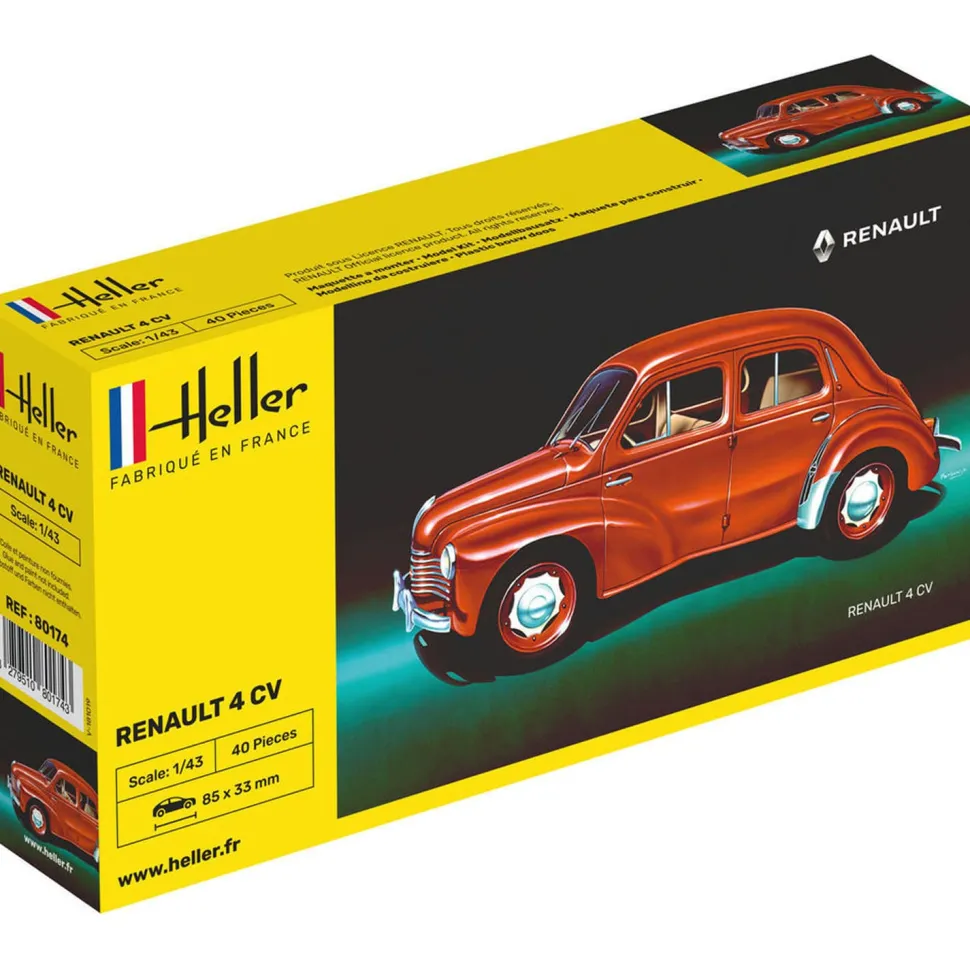 Maquette voiture : Renault 4 CV - Heller