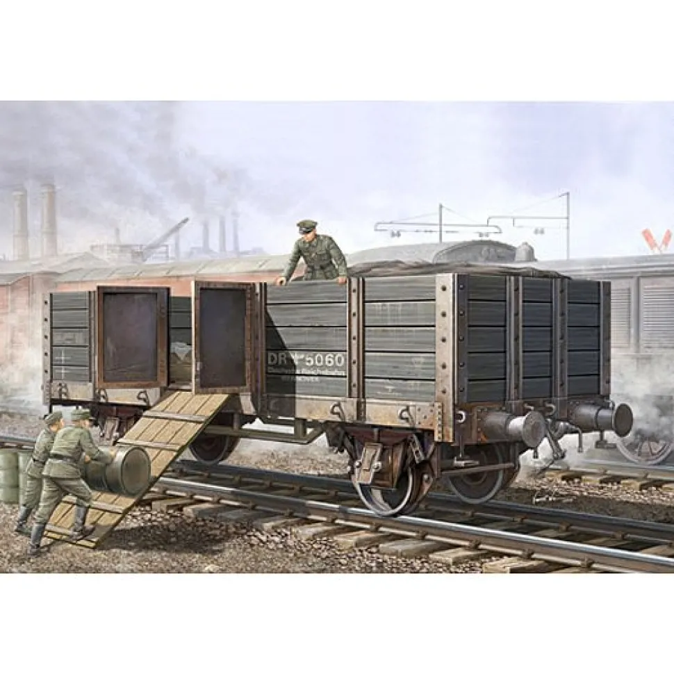 Maquette Wagon allemand à ridelles - Trumpeter