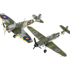 Maquettes avions : Model Set : Messerschmitt Bf109G-10 et Spitfire Mk.V - Revell