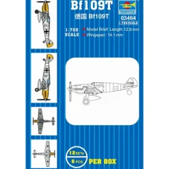 Maquettes avions : Set 12 mini avions Bf109 - Trumpeter