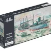 Maquettes bateaux : Collection historique : La Seine et La Saone - Heller