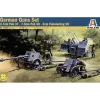 Maquettes canons allemands : Pak 37 / Pak 40 / Flakvierling 38 avec figurines - Italeri