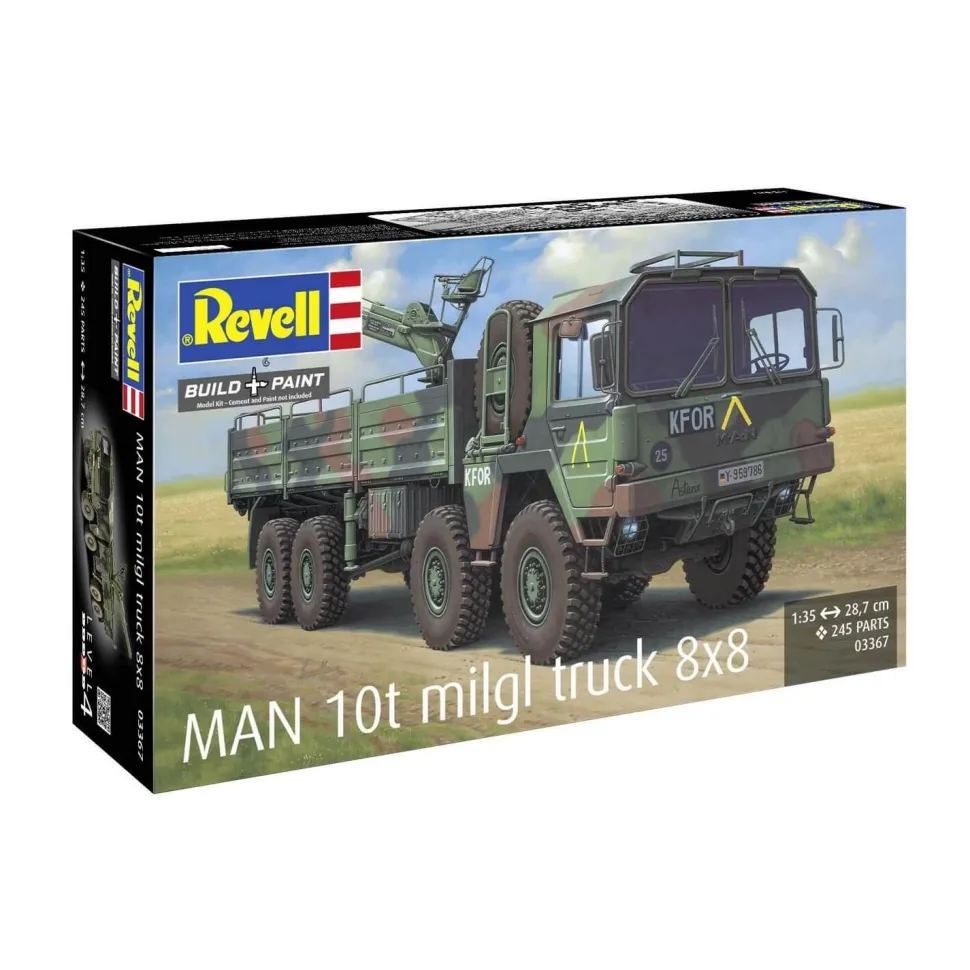 Maquettes Véhicules Militaire : MAN 10t milgl truck 8x8 - Revell