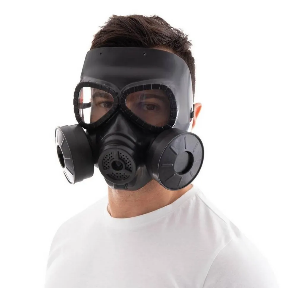 Masque à gaz - adulte - noir - RueDeLaFete