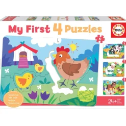 Mes Premiers Puzzles Progressifs de 5 à 8 pièces : Mamans et bébés - Educa