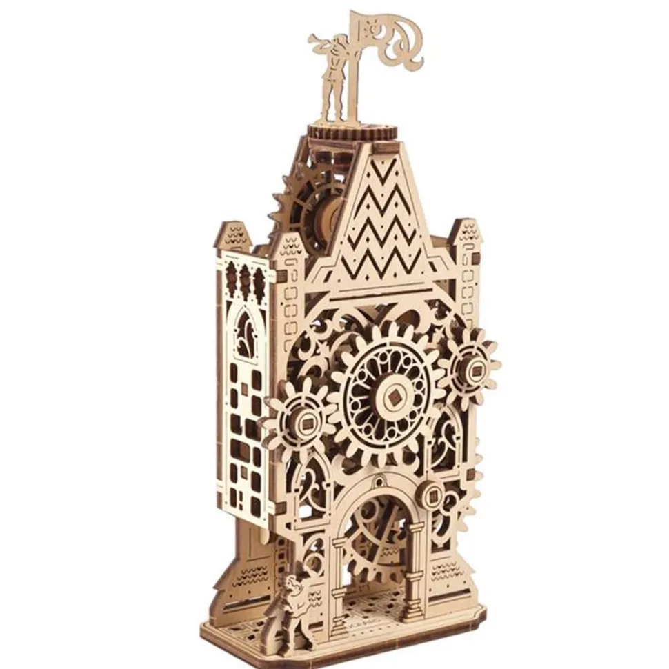 Mini Maquette en bois : Ancienne tour d'horloge - Ugears