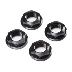 17mm Flanged Wheel Nut, Black (4): Super Rock Rey Losi - Losi - TLR