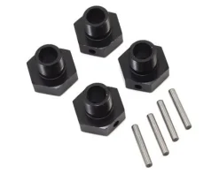 20mm Wheel Hexes and Pins, BLK (4) - Super Baja Rey - Losi - Losi - TLR