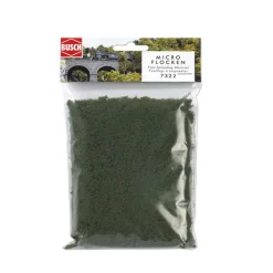 Modélisme : Matériel de flocage : Végétation - Micro-mousse vert moyen - Busch