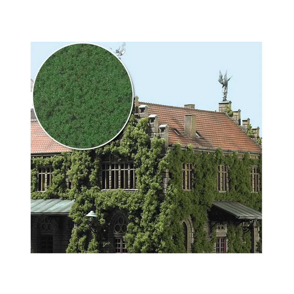 Modélisme : Matériel de flocage : Végétation - Mousse vert moyen - Busch