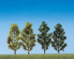 Modélisme : Végétation : 2 bouleaux et 2 peupliers - Faller