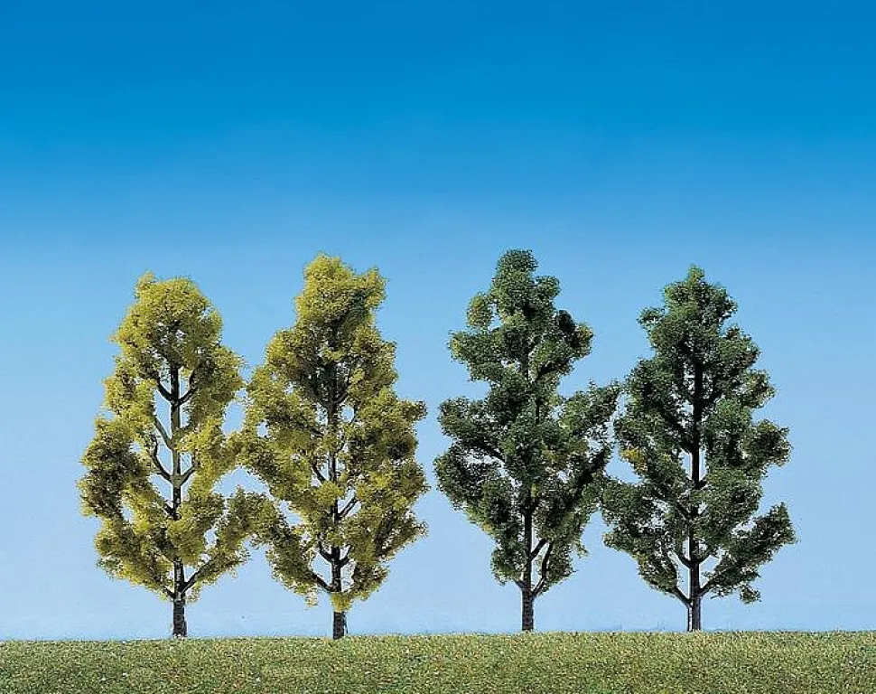 Modélisme : Végétation : 2 bouleaux et 2 peupliers - Faller