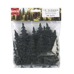 Modélisme : Végétation - Lot de sapins argentés - Busch