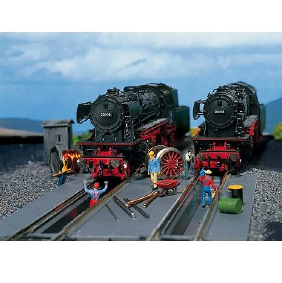 Modélisme ferroviaire HO : 2 fosses de visite - Faller