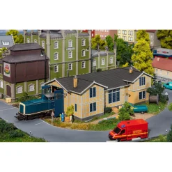 Modélisme ferroviaire HO : Hangar à locomotives, 1 emplacement - Faller