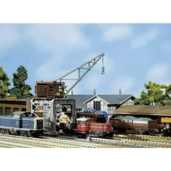 Modélisme ferroviaire HO - Faller Hobby : Grue portique Epoque III 1946/1977 - Faller