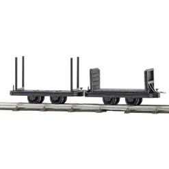 Modélisme ferroviaire HO : Wagon à ranchers et wagon à bords droits - Busch