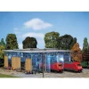 Modélisme ferroviaire HO : Hangar à locomotives électriques, 3 voies - Faller