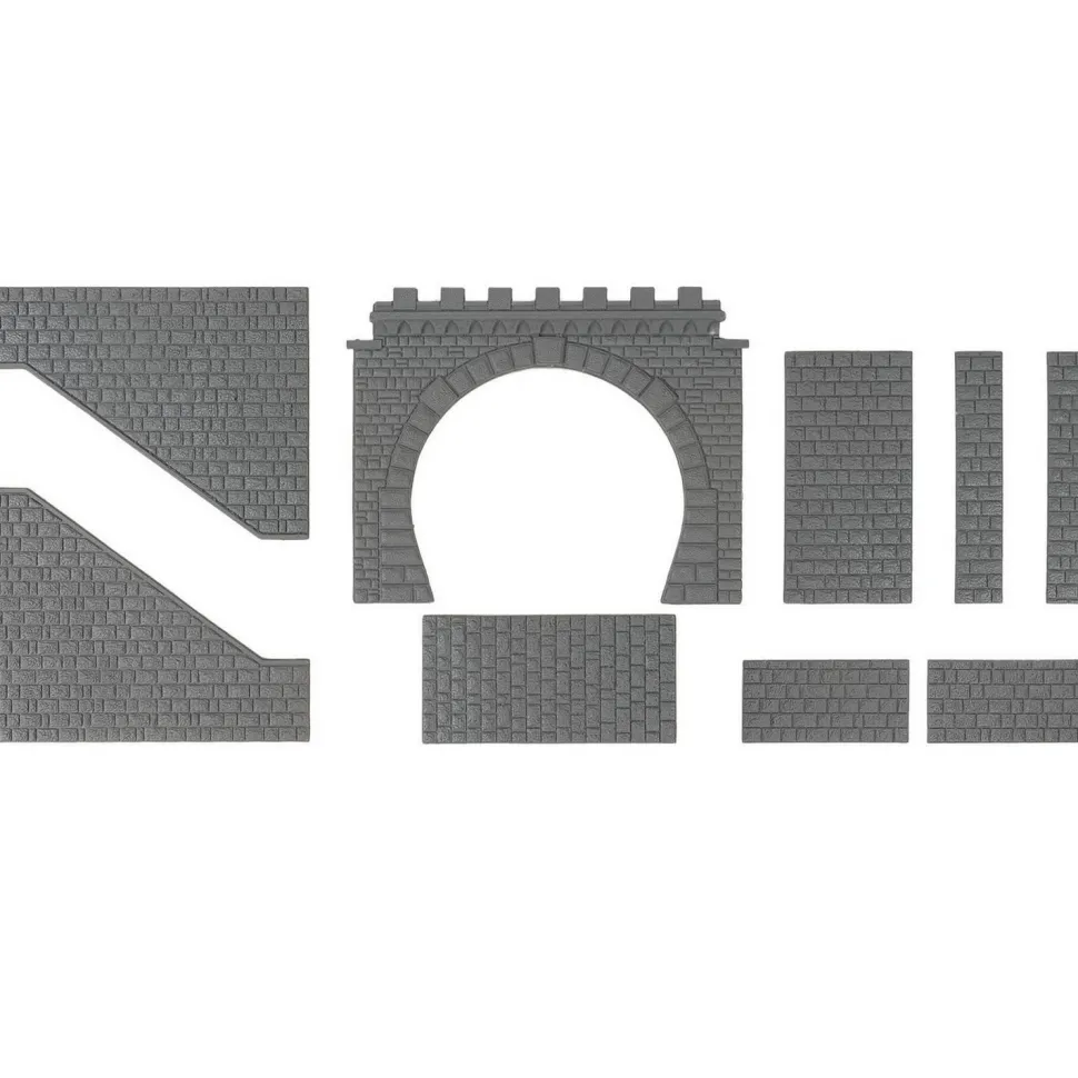 Modélisme HO : 1 entrée de tunnel, 2 voies - Faller