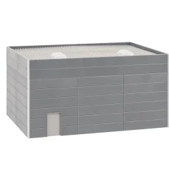 Modélisme HO : Abri pour véhicules, Systeme constructif - Faller