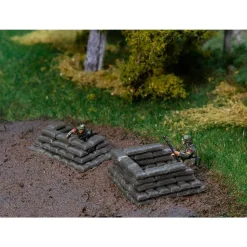 Modélisme HO : Accessoires décor : Sacs de sable militaires - Faller