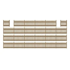 Modélisme HO : Accessoires de décor : Clôtures en bois - Busch