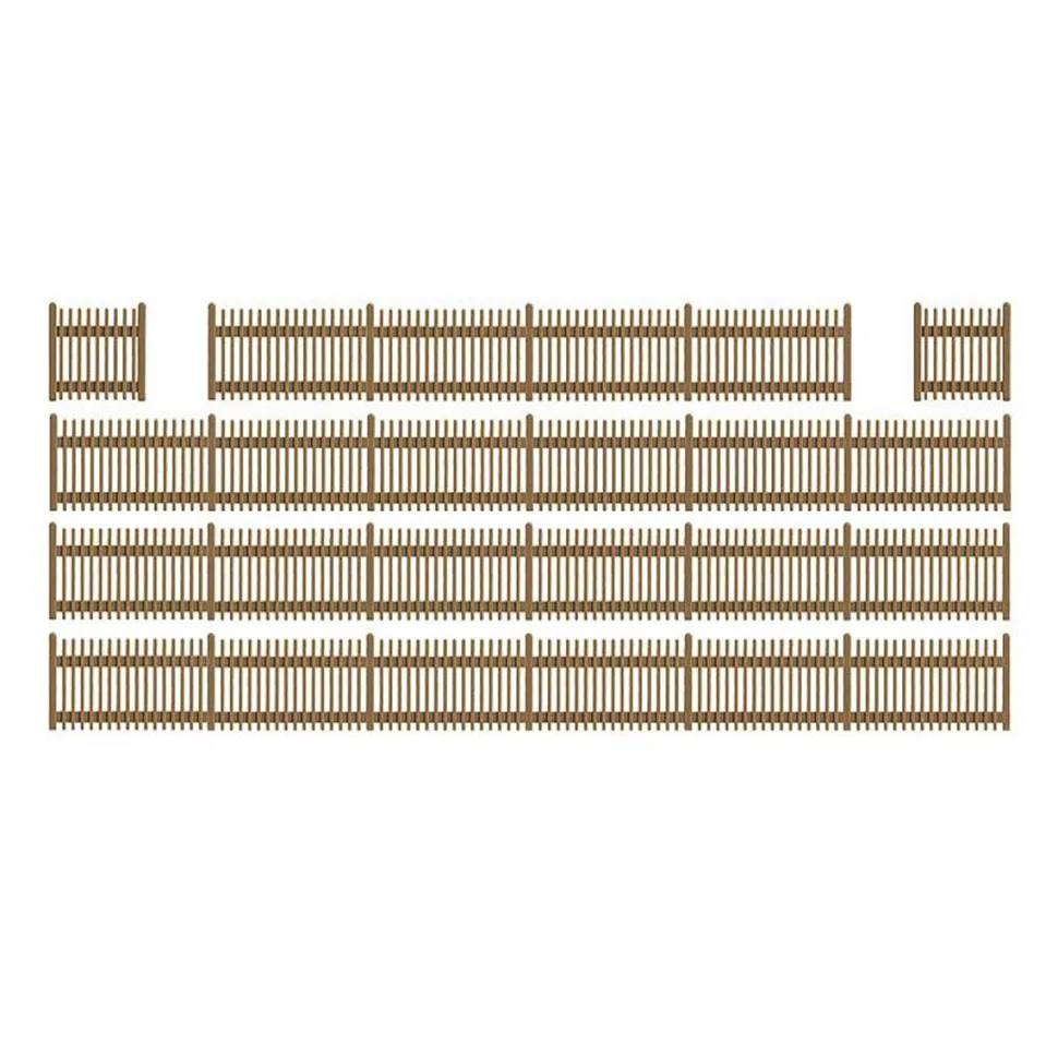 Modélisme HO : Accessoires de décor : Clôtures en bois - Busch