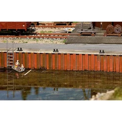 Modélisme HO : Accessoires de décor : Mur de quai - Faller