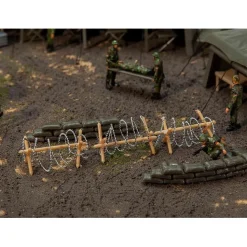 Modélisme HO : Accessoires décor : Barrages de fils barbelés - Faller