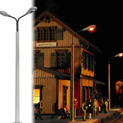 Modélisme HO : Accessoires de décor : Lampadaires - Busch
