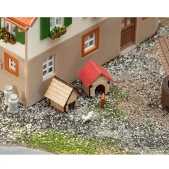 Modélisme HO : Accessoires de décor : Niches de chiens - Faller