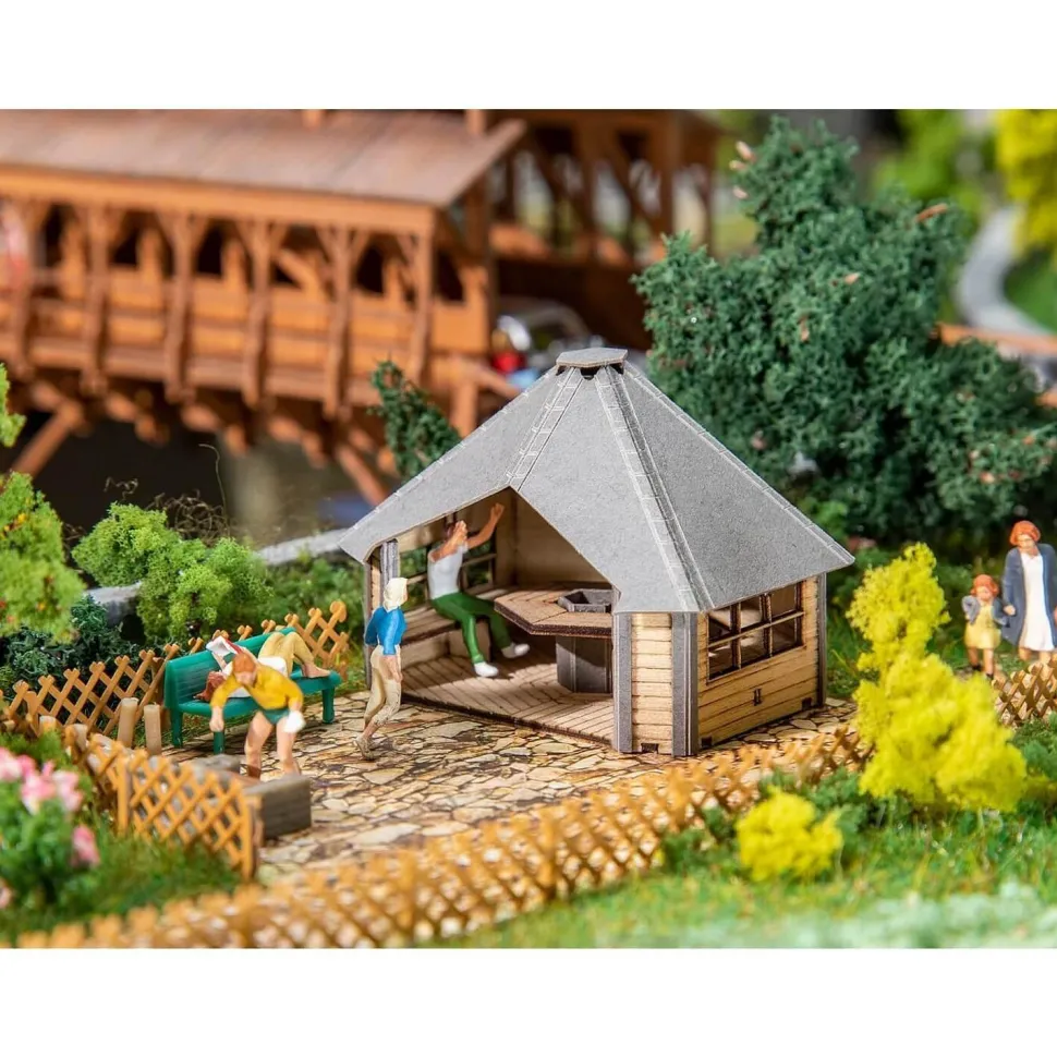 Modélisme HO : Cabane à barbecue - Faller