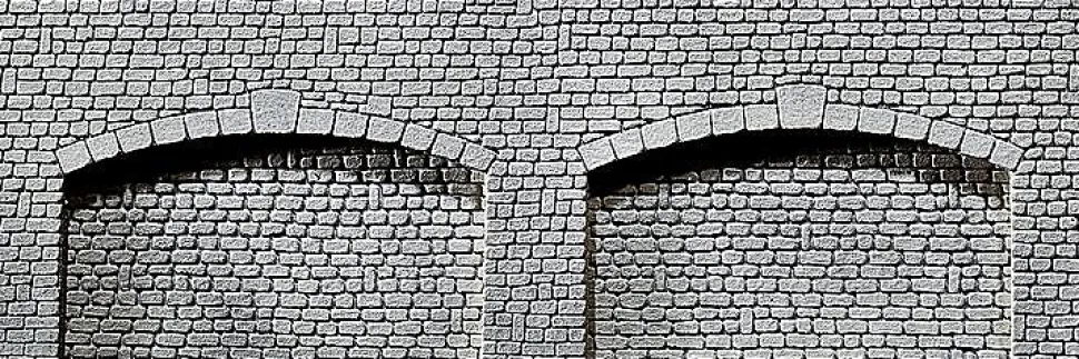 Modélisme HO : Dalle décorative : 2 arcades - Faller