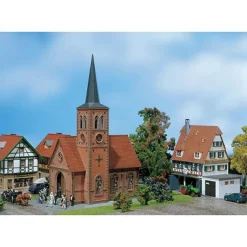 Modélisme HO : Eglise de petite ville - Faller