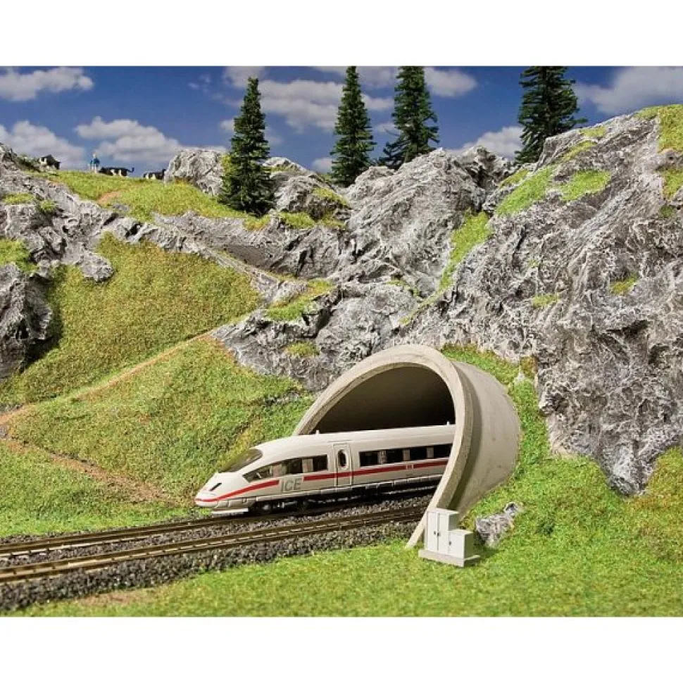 Modélisme HO : Entrée de tunnel pour route/ ICE - Faller