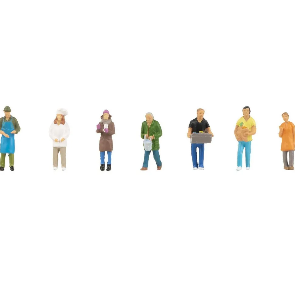 Modélisme HO : Figurines : Marché hebdomadaire II - Faller