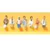 Modélisme HO : Figurines - Passagers assis - Preiser