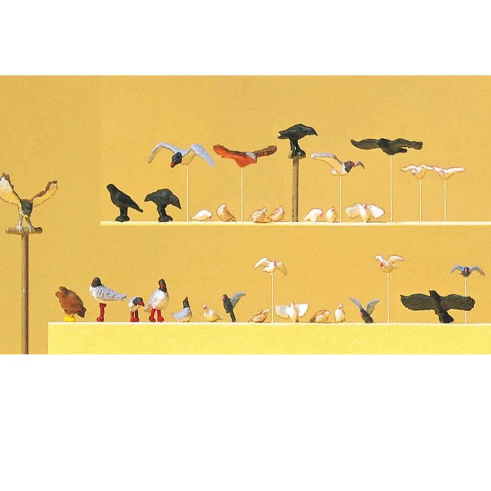 Modélisme HO : Figurines : Set oiseaux - Preiser