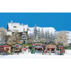 Modélisme HO : Marché de Noël - Busch