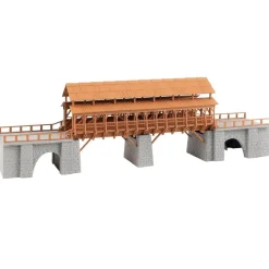 Modélisme HO : Pont ferroviaire en bois - Faller