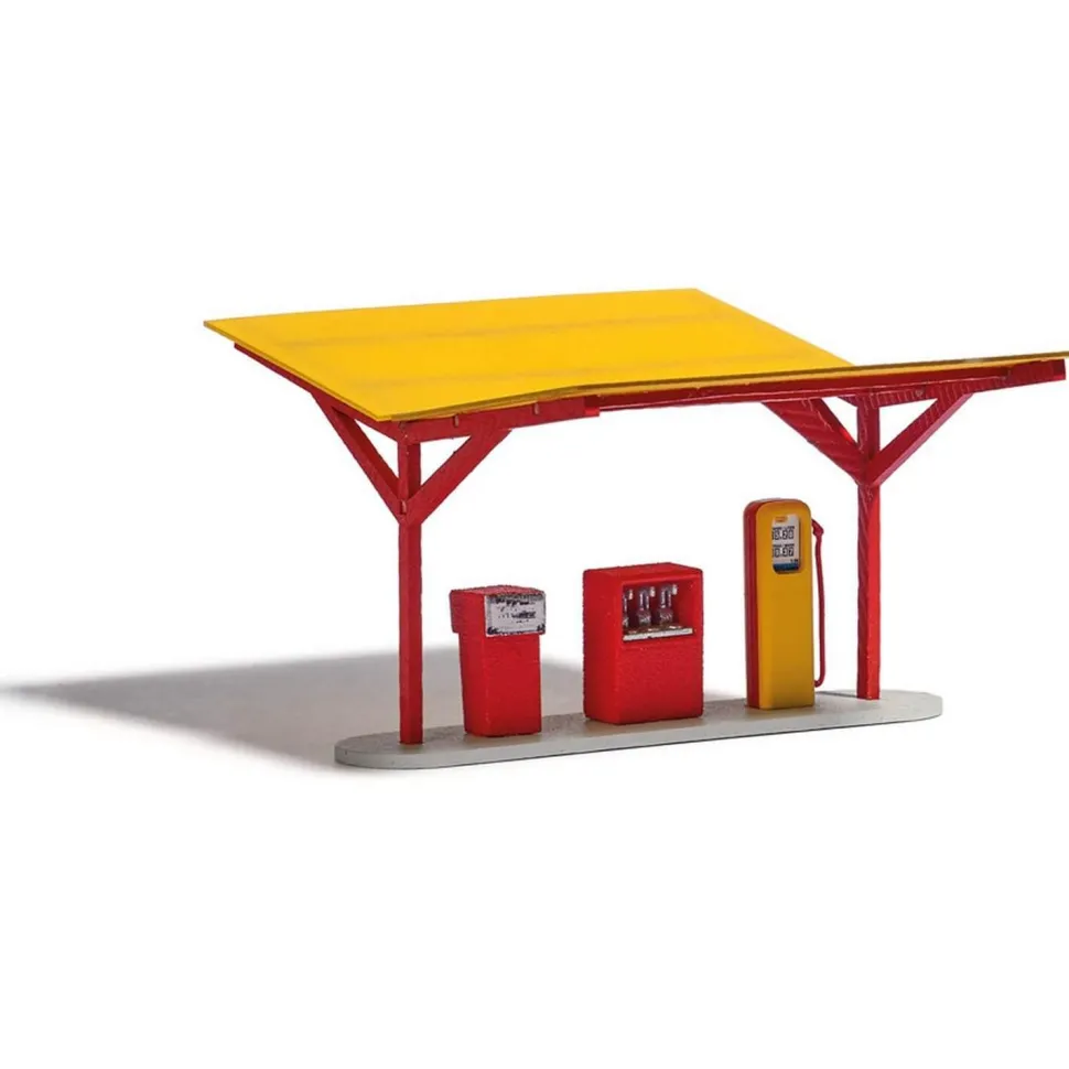 Modélisme HO : Station-service Minol - Busch