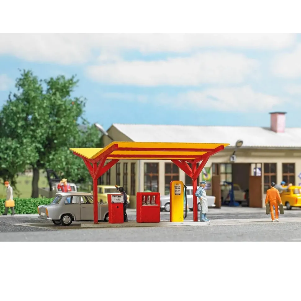 Modélisme HO : Station-service Minol - Busch