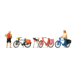 Modélisme HO Figurines : Cycliste en pause - Preiser