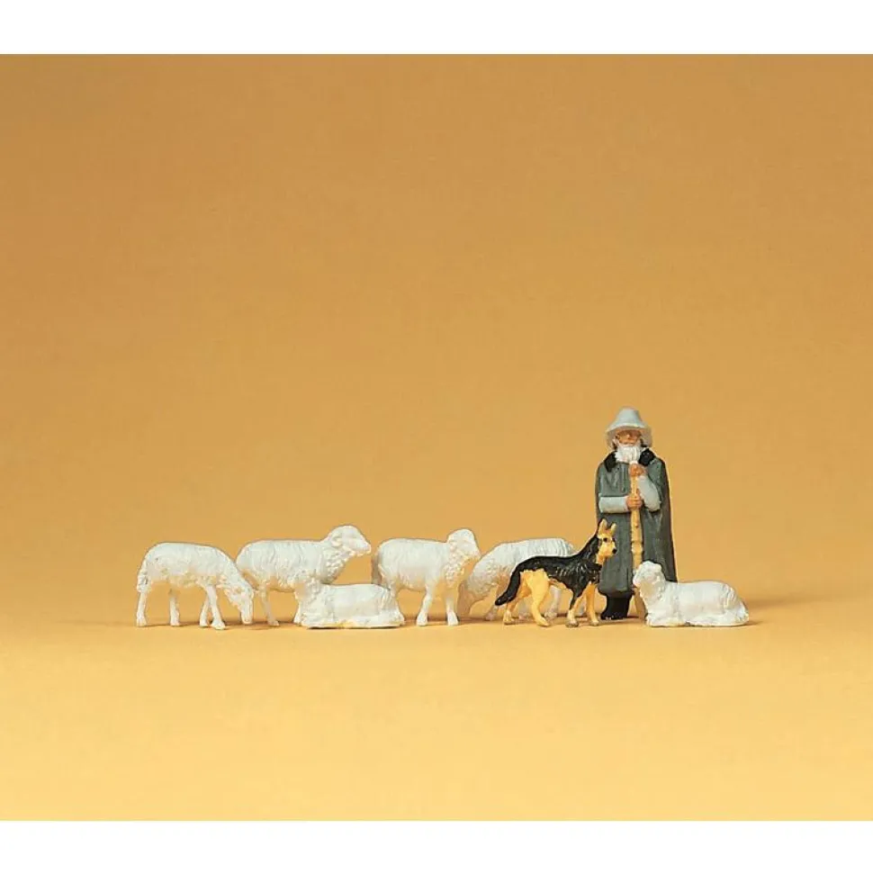 Modélisme HO Figurines : Moutons et bergers - Preiser