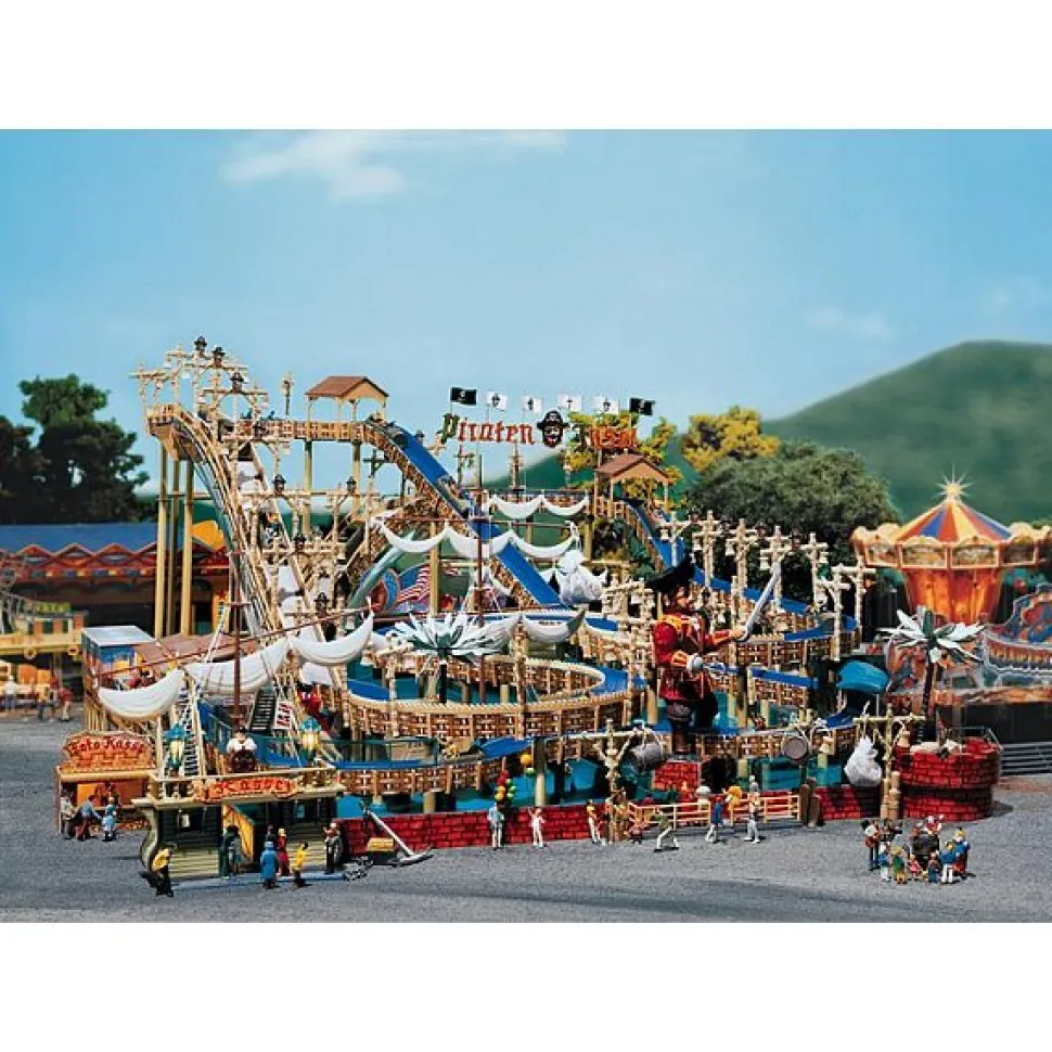 Modélisme HO : Fête foraine : Parcours de torrent Ile aux Pirates - Faller