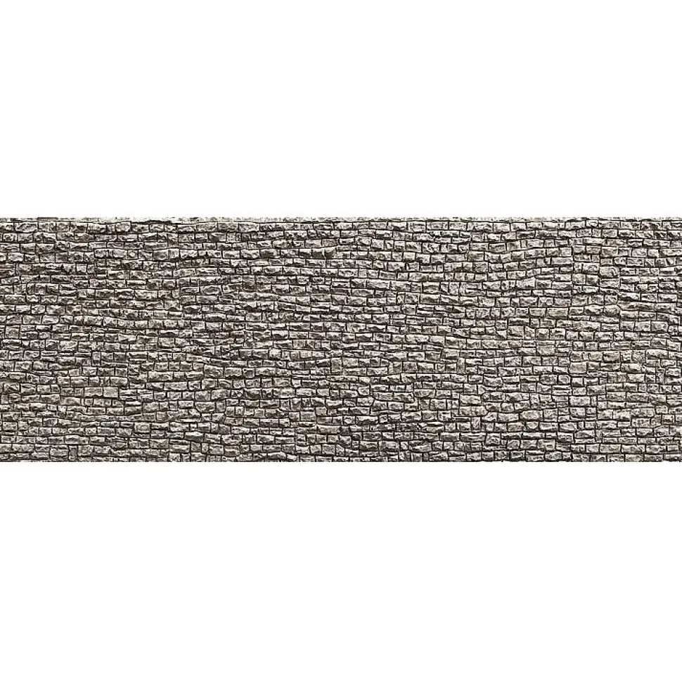 Modélisme N : Dalle décorative pros : Mur en pierres sèches - Faller